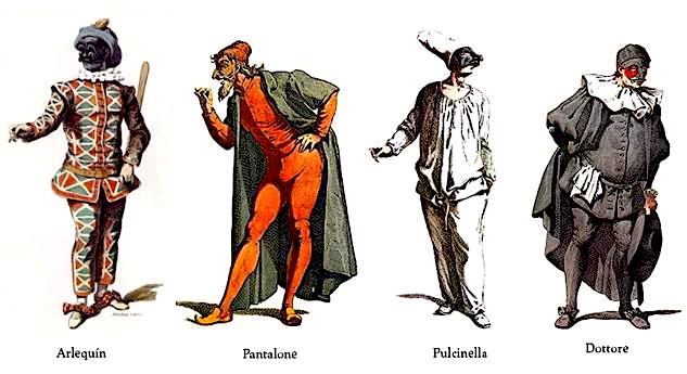 Commedia dell'arteのキャラクター