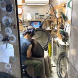 ハンドパンチューニング中